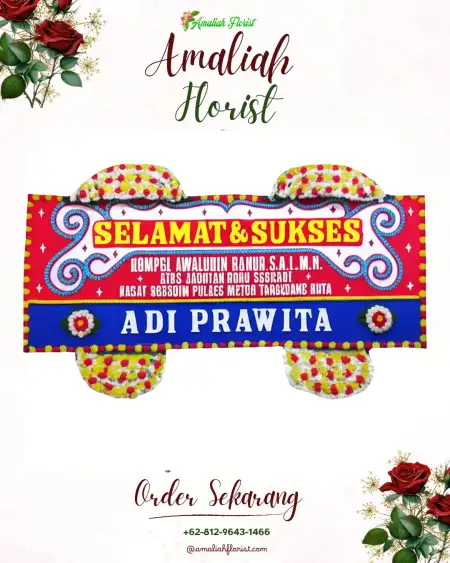 Papan Bunga Ucapan Selamat Bajenis